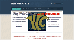 Desktop Screenshot of masswildcatsaau.org