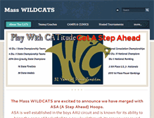 Tablet Screenshot of masswildcatsaau.org